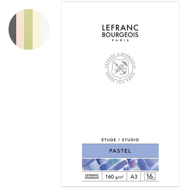 Blok do pasteli Lefranc Bourgeois - A3, 160 g, 16 ark