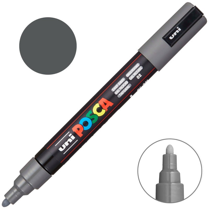 Pisak POSCA PC-5M 1.8-2.5 mm 82 Deep Grey 4902778262535
