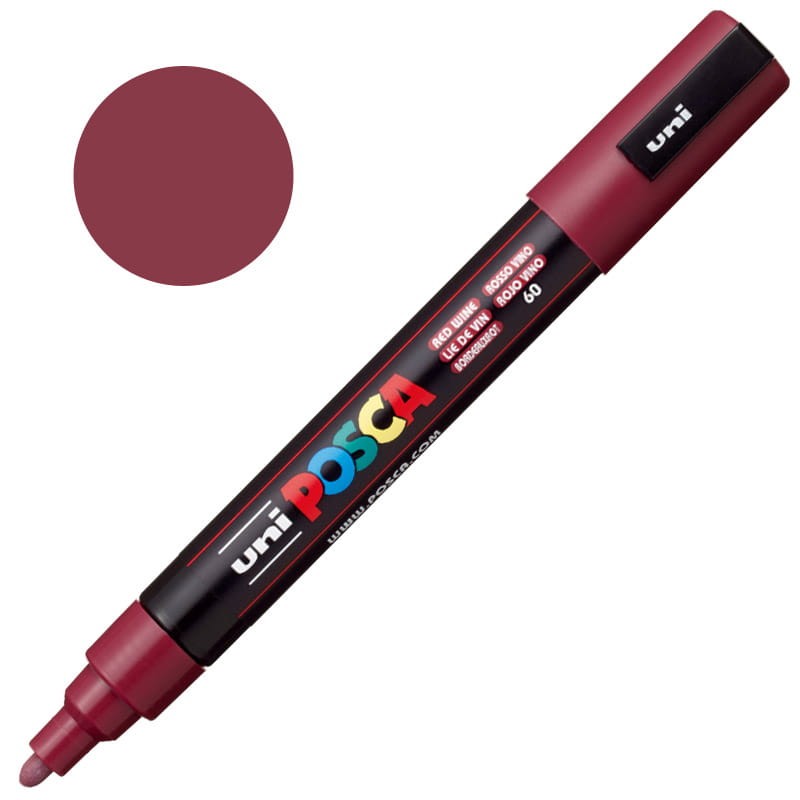 Pisak POSCA PC-5M 1.8-2.5 mm 60 Red Wine