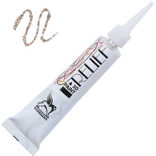 Konturówka brokatowa Renesans Relief Deco' 20 ml - 215 Złoto piaskowe