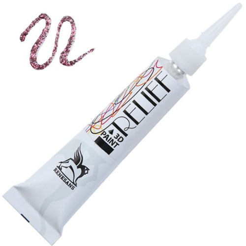 Konturówka brokatowa Renesans Relief Deco' 20 ml - 217 Róż 