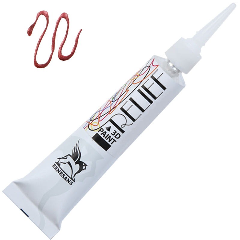 Konturówka metaliczna Renesans Relief Deco' 20 ml - 10 Miedź
