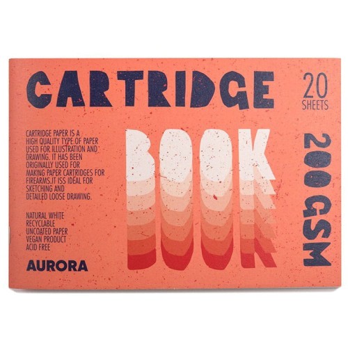 Blok Aurora Cartridge -  16,6 x 24,2, 200g , 20 ark.