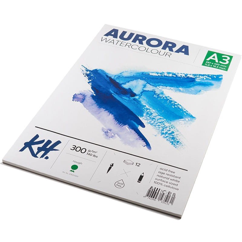 Blok do akwareli Aurora Rough - A3, 300 g, 12 ark 03