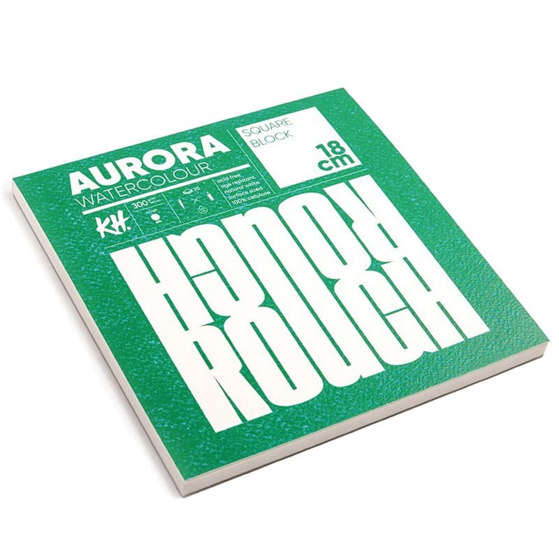 Blok do akwareli Aurora Raw Rough - 18x18 cm, 300g, 20 ark. 02