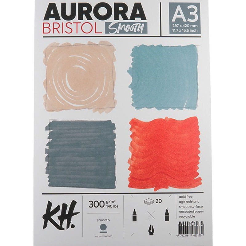 Blok Aurora Bristol Smooth A3 300 g 20 ark. 01