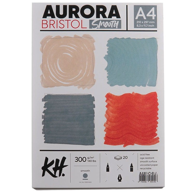 Blok Aurora Bristol Smooth A4 300 g 20 ark. 01
