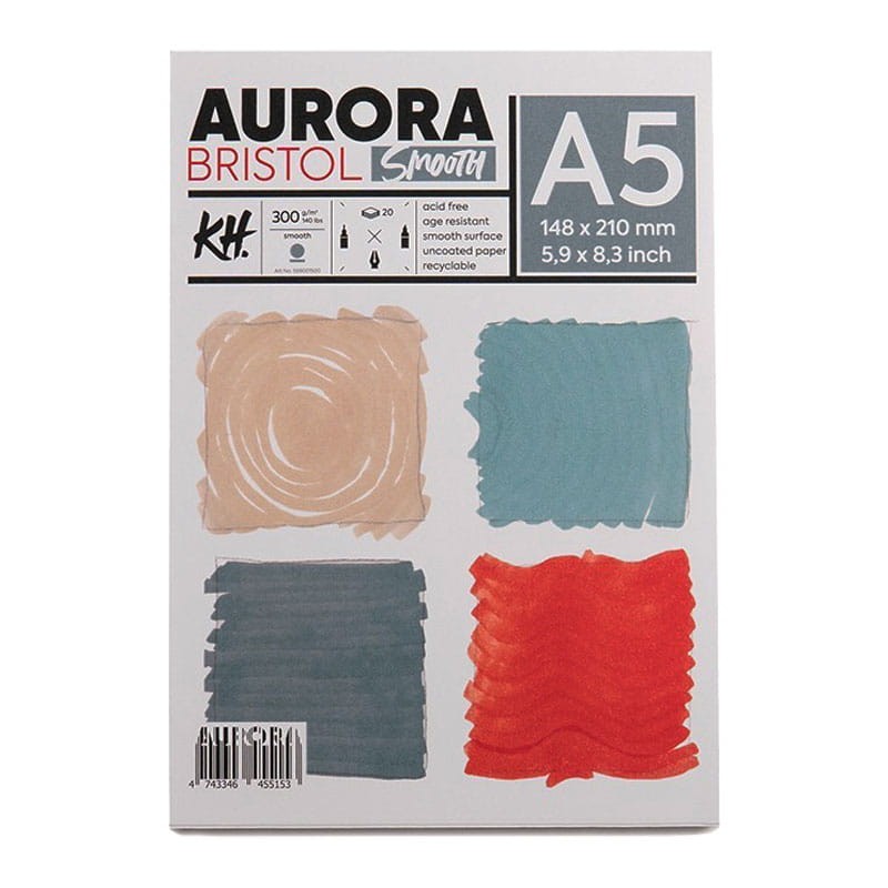 Blok Aurora Bristol Smooth A5 300 g 20 ark. 01