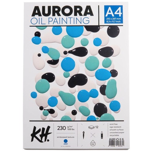 Blok Aurora do oleju - A4, 230g, 12 ark.