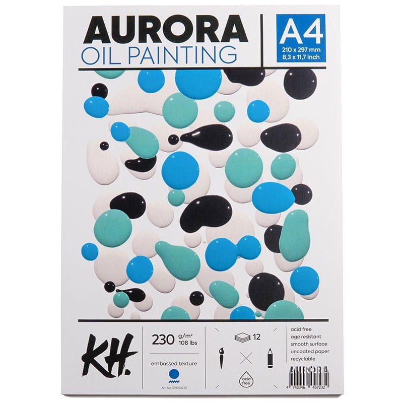Blok Aurora do oleju - A4, 230g, 12 ark. 1