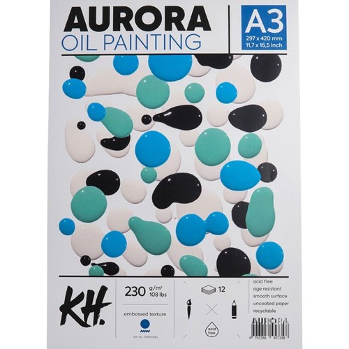 Blok Aurora do oleju - A3, 230g, 12 ark.