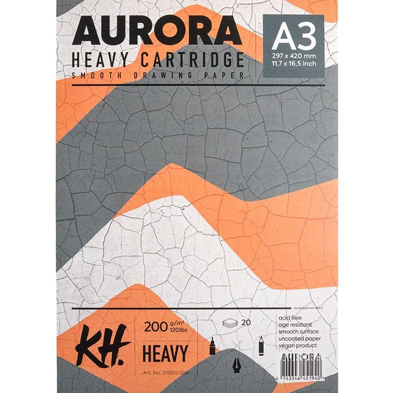 Blok Aurora Heavy Cartridge - A3, 200g, 20 ark. 01