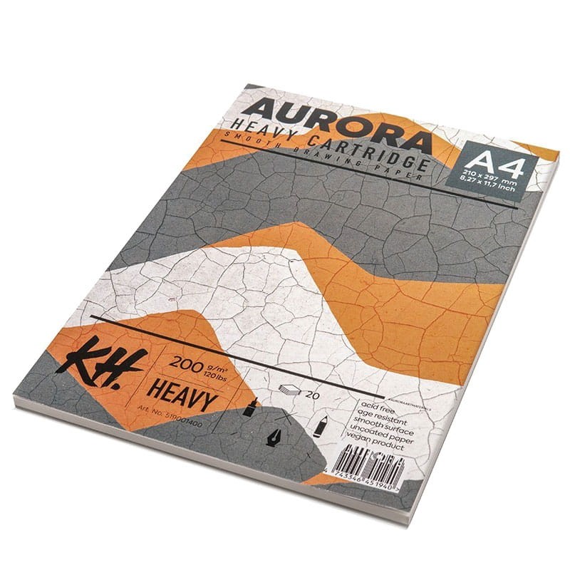 Blok Aurora Heavy Cartridge - A4, 200g, 20 ark.  03