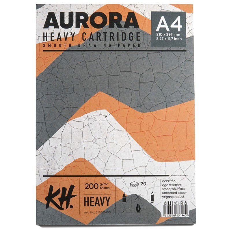 Blok Aurora Heavy Cartridge - A4, 200g, 20 ark.  01