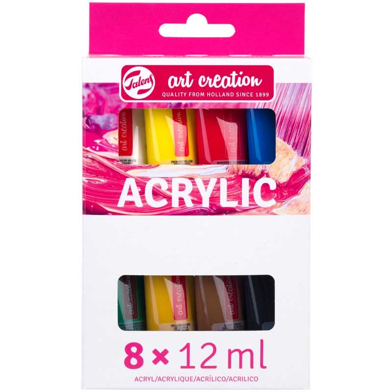 Farby akrylowe Art Creation zestaw 8 x 12 ml  Royal Talens