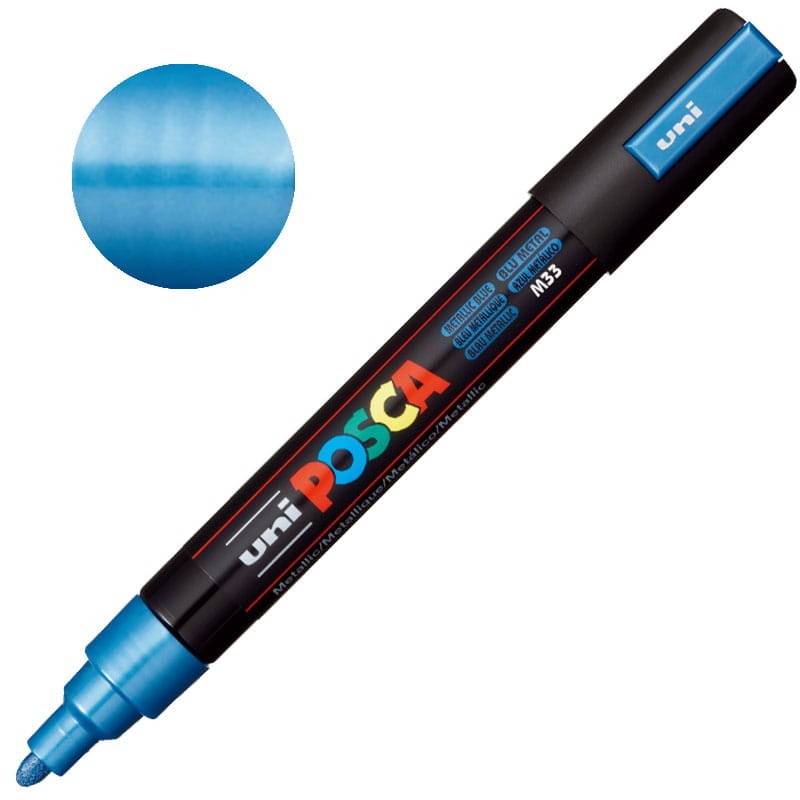 Marker POSCA 5M 1.8-2.5 mm M33 Metallic blue