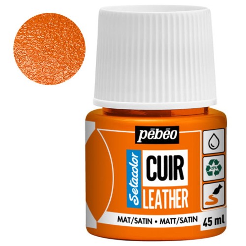 Farba do skóry Setacolor Leather Pebeo 45 ml - 04 Orange