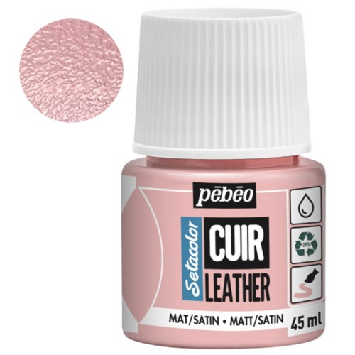Farba do skóry Setacolor Leather Pebeo 45 ml - 07 Sakura red