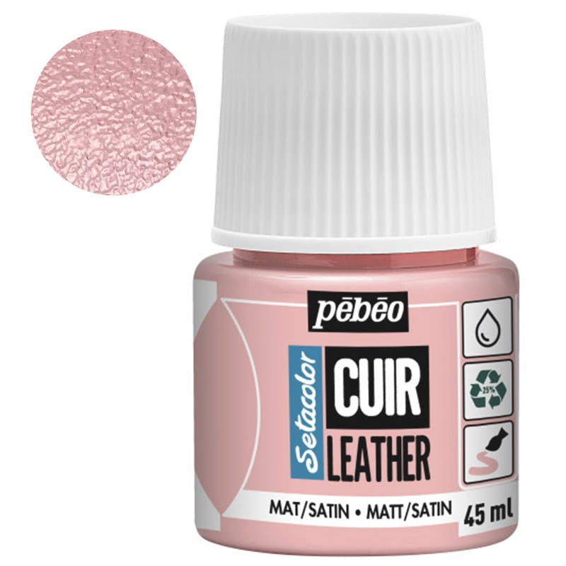 Farba do skóry Setacolor Leather Pebeo 45 ml - 07 Sakura red