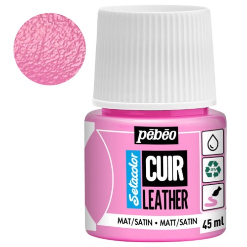 Farba do skóry Setacolor Leather Pebeo 45 ml - 08 Candy pink