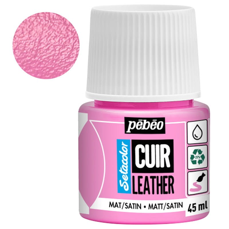 Farba do skóry Setacolor Leather Pebeo 45 ml - 08 Candy pink