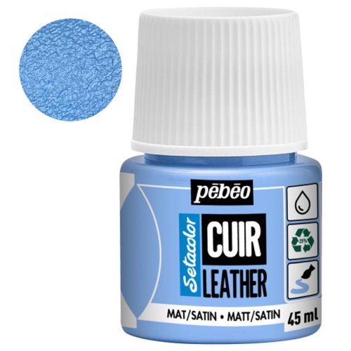 Farba do skóry Setacolor Leather Pebeo 45 ml - 10 Iced blue