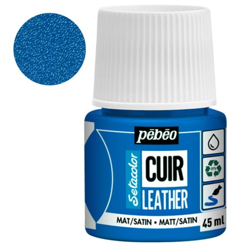 Farba do skóry Setacolor Leather Pebeo 45 ml - 11 Ocean blue