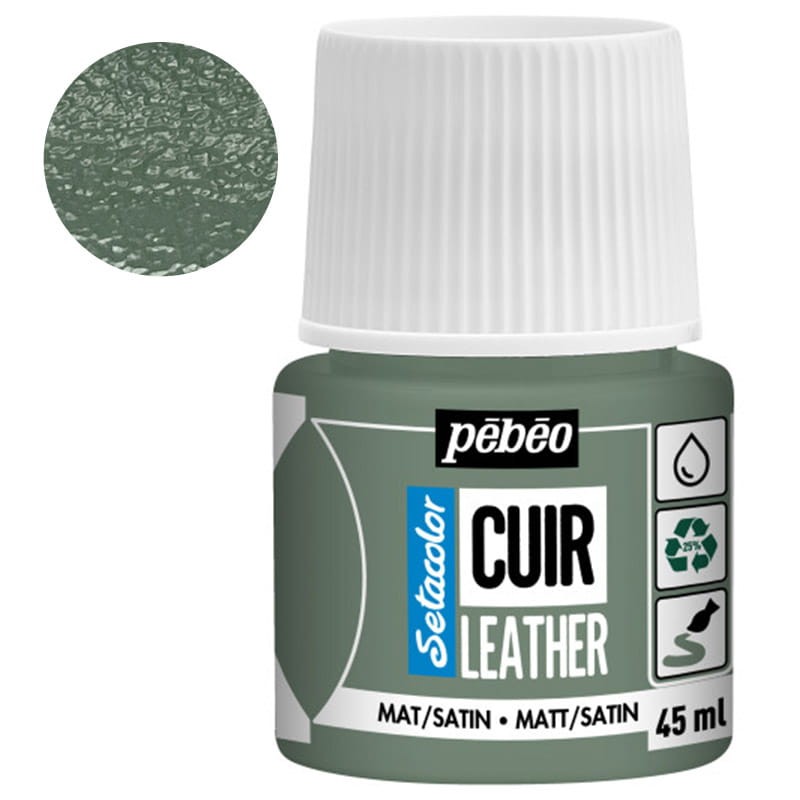 Farba do skóry Setacolor Leather Pebeo 45 ml - 15 Matcha green
