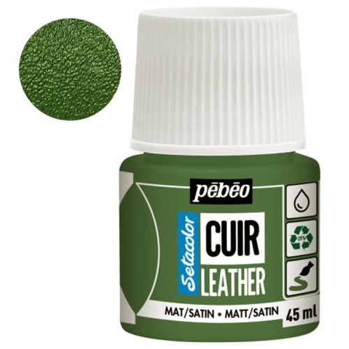 Farba do skóry Setacolor Leather Pebeo 45 ml - 17 Khaki green