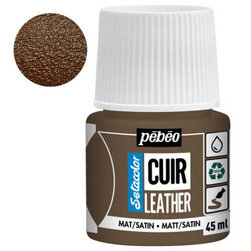 Farba do skóry Setacolor Leather Pebeo 45 ml - 18 Expresso brown