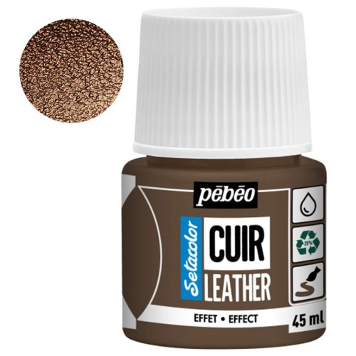 Farba do skóry Setacolor Leather Pebeo 45 ml - 32 Metal bronze