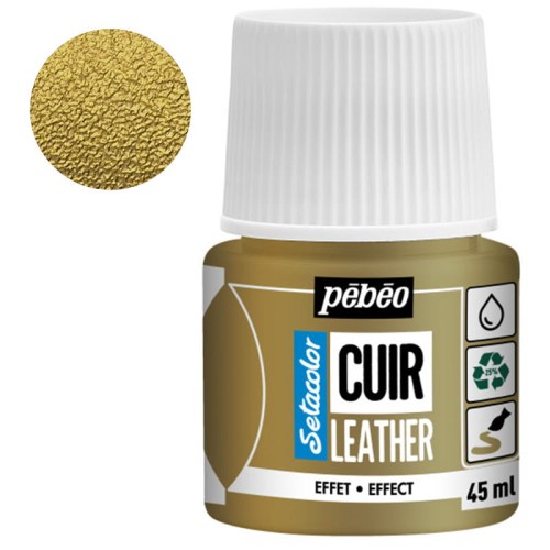 Farba do skóry Setacolor Leather Pebeo 45 ml - 33 Metal gold