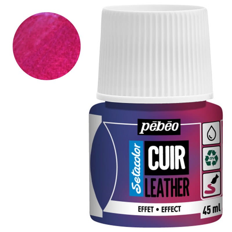 Farba do skóry Setacolor Leather Pebeo 45 ml - 41 Duochrome pink blue