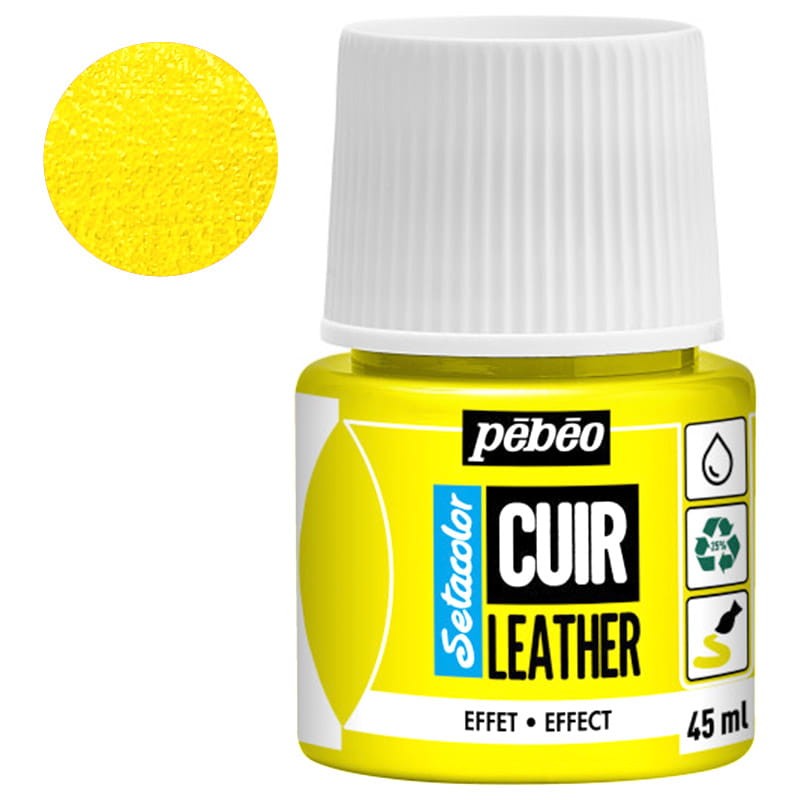 Farba do skóry Setacolor Leather Pebeo 45 ml - 47 Fluorescent yellow