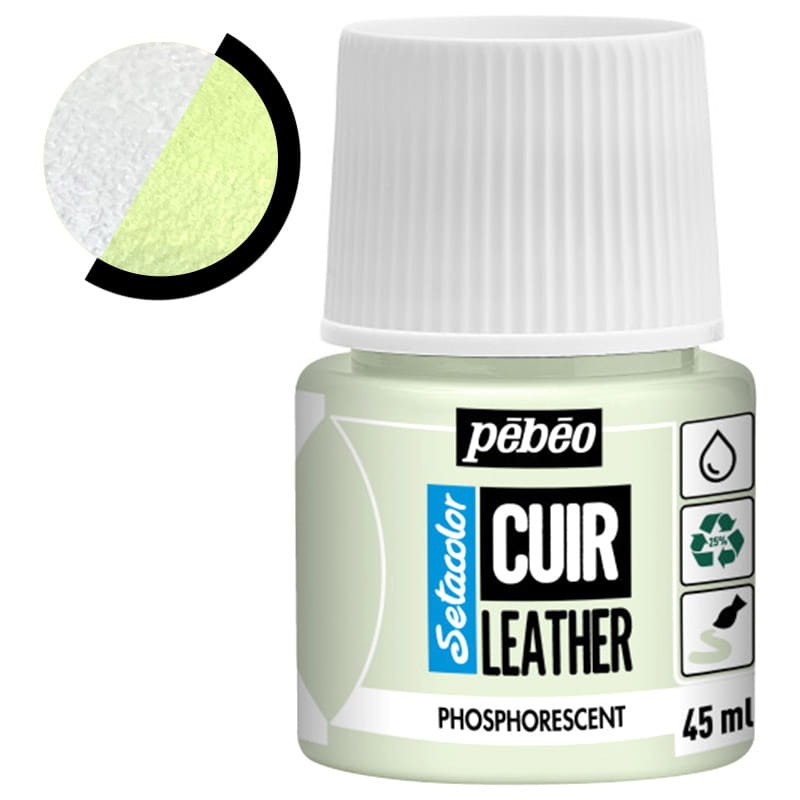 Farba do skóry Setacolor Leather Pebeo 45 ml - 49 Phosphorescent