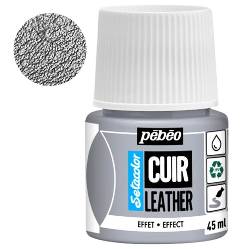 Farba do skóry Setacolor Leather Pebeo 45 ml - 31 Metal silver