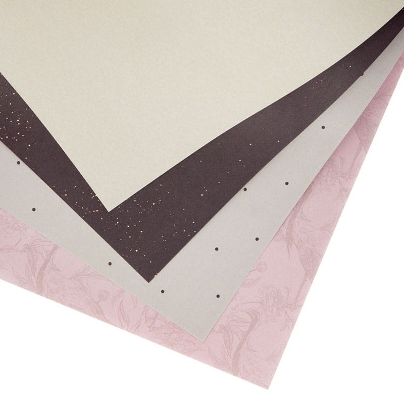 Blok kreatywny do scrapbookingu z naklejkami A4 - satin gold