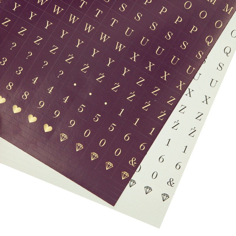 Blok kreatywny do scrapbookingu z naklejkami A4 - satin gold