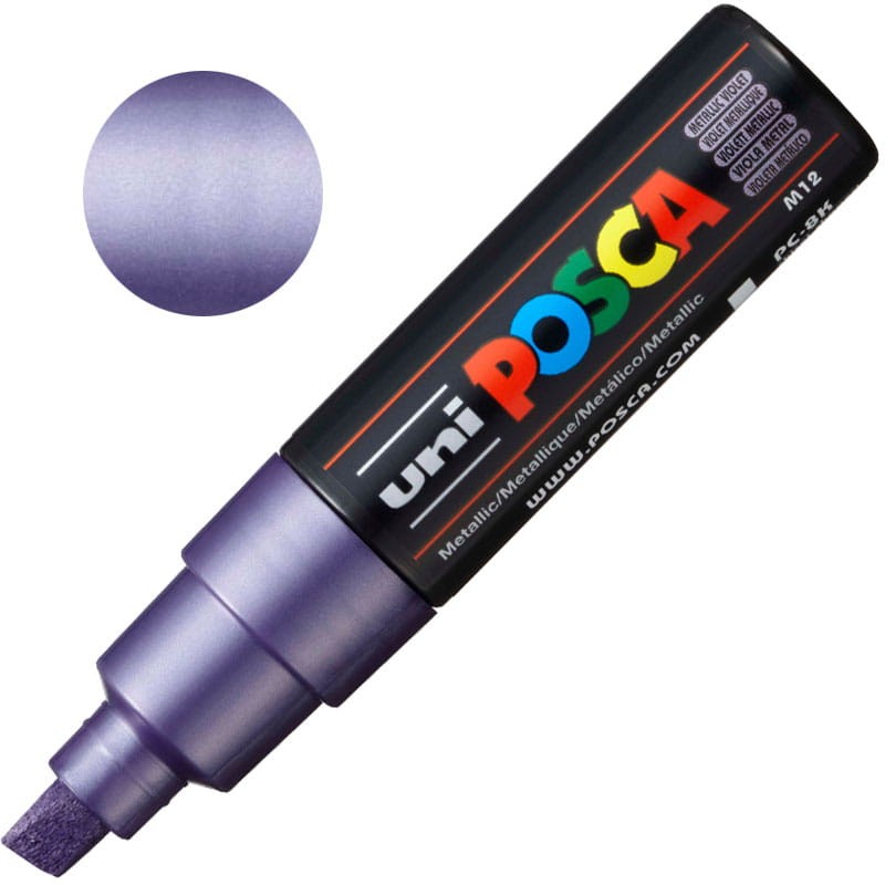 Marker POSCA 8K 8.0 mm M12 Metallic violet
