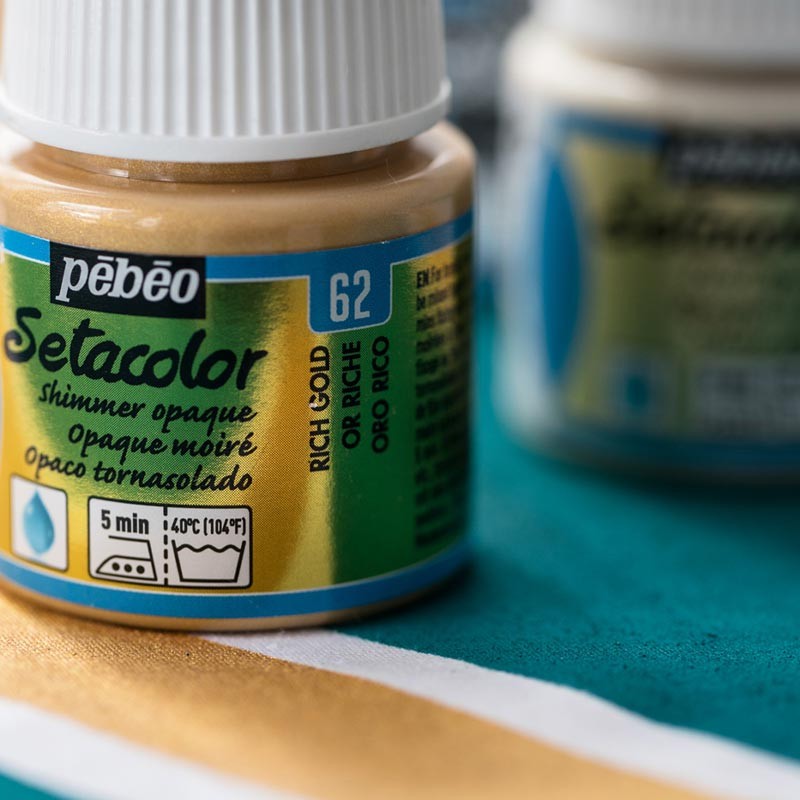 Farba do tkanin Setacolor Opaque Pebeo 45 ml - 43 Chlorophyl shimmer