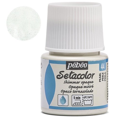 Farba do tkanin Setacolor Opaque Pebeo 45 ml - 44 Pearl shimmer