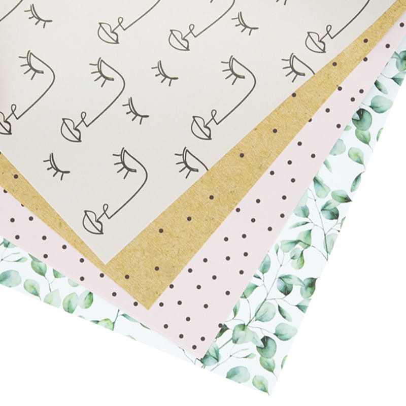 Blok kreatywny do scrapbookingu z naklejkami A4 - garden