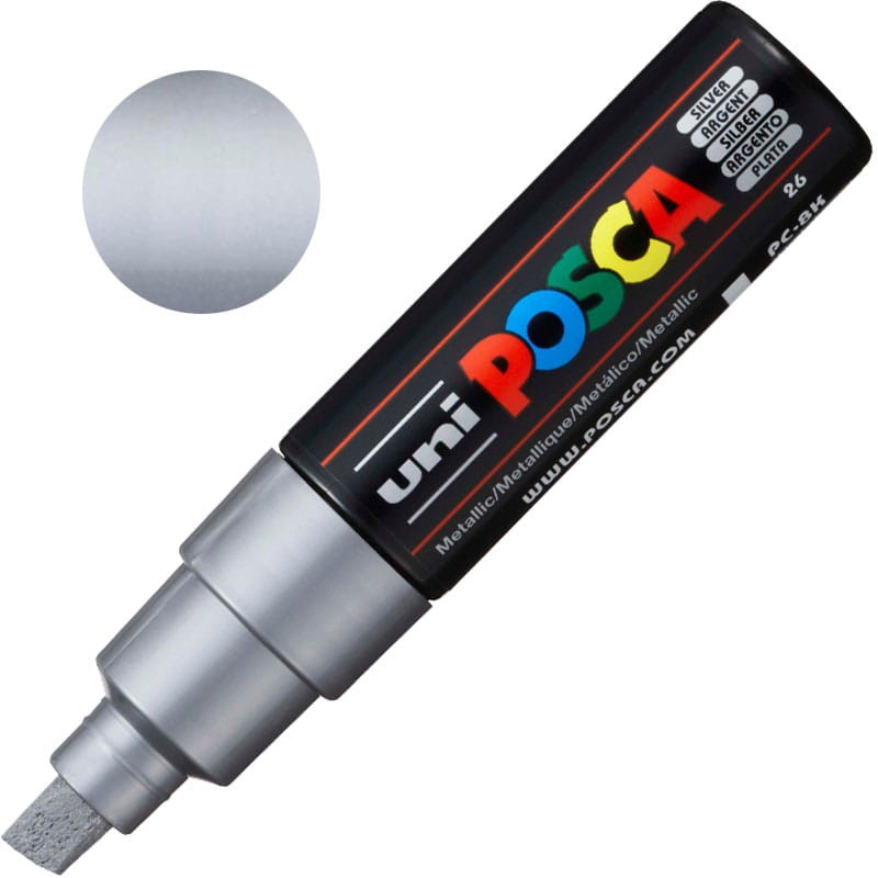 Marker POSCA 8K 8.0 mm 26 Silver