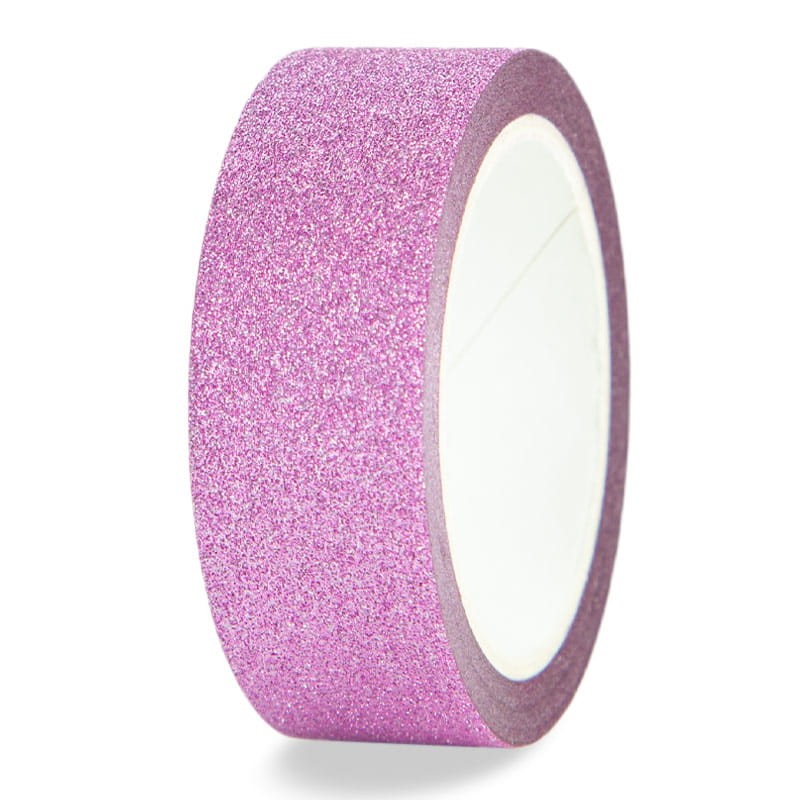 Taśma washi Hearts brokat róż 01