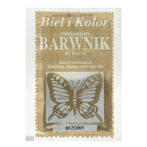 Barwnik do tkanin Biel i Kolor - beżowy