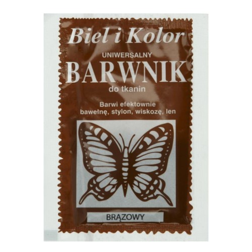 Barwnik do tkanin Biel i Kolor - brązowy