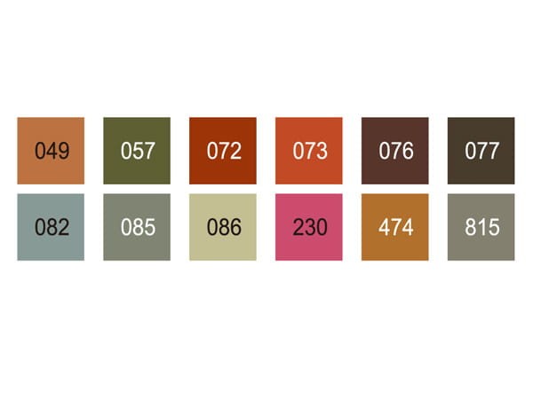 Zestaw ZIG Art &amp; Graphic Twin MUTED 12 szt