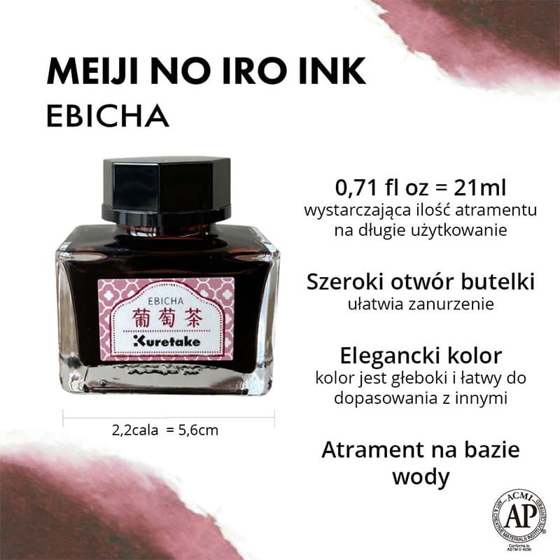 Atrament Kuretake Meiji No Iro 21 ml - 531 ebicha 03