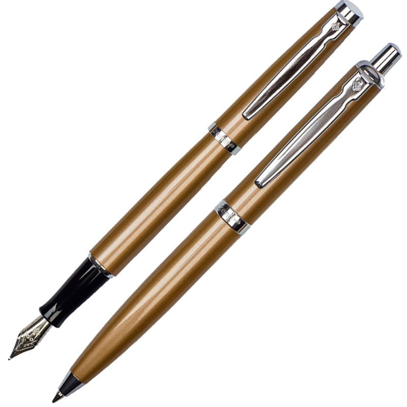 Komplet Zenith Omega długopis + pióro Złoto