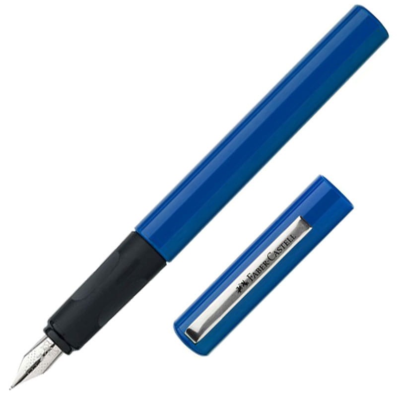 Pióro wieczne School Faber-Castell niebieskie + naboje